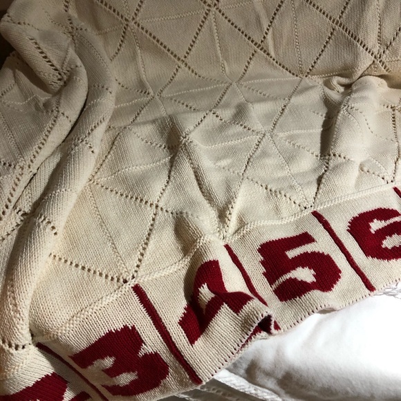 Cotton childs blanket w numbers and letters - Picture 4 of 4